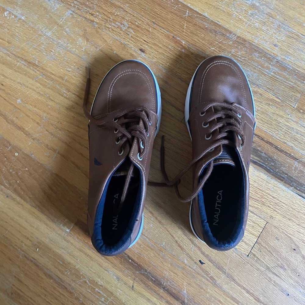 Nautica Brown Boat Shoes with Classic Design